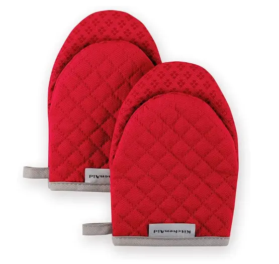 KitchenAid Asteroid Mini-Ofenhandschuh-Set, Baumwolle, 5.5"x8", 2 Stück